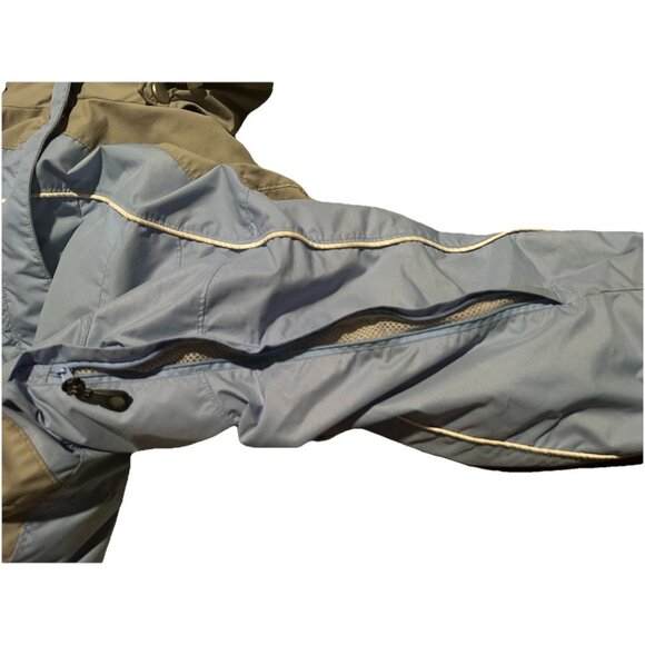 Columbia Challenge Series Jacket Womens Sz Large Blue & Gray w/ Inner Fleece Y2K - Picture 14 of 16